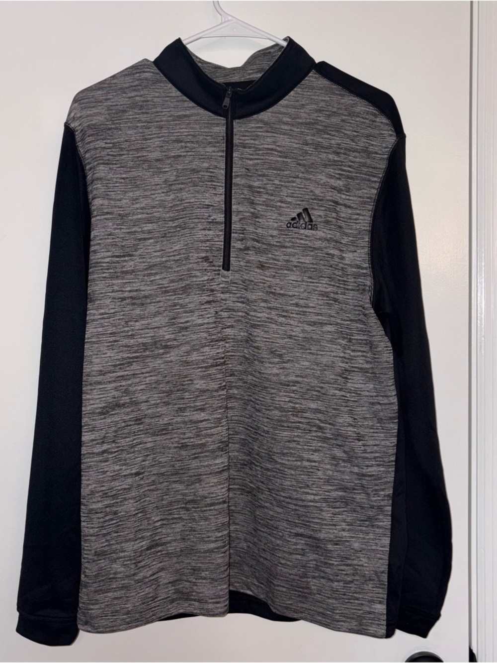Adidas | Black and Gray Quarterzip
